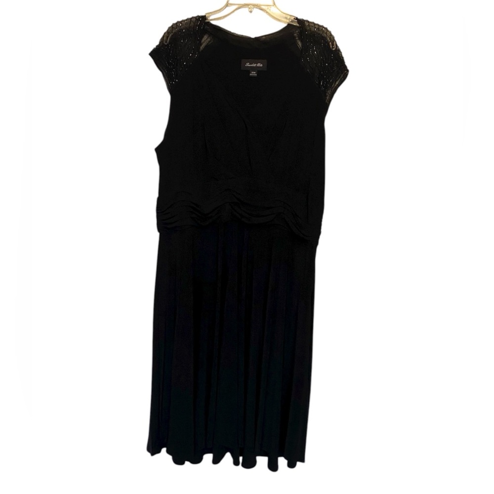 Scarlett Nite Black Midi Dress Woman’s 22W